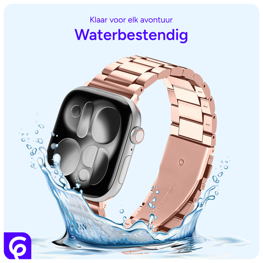SBG RVS - Apple Watch Bandje - 1-11/SE/Ultra - 49/46/45/44/42MM - Rose Goud afbeelding 3