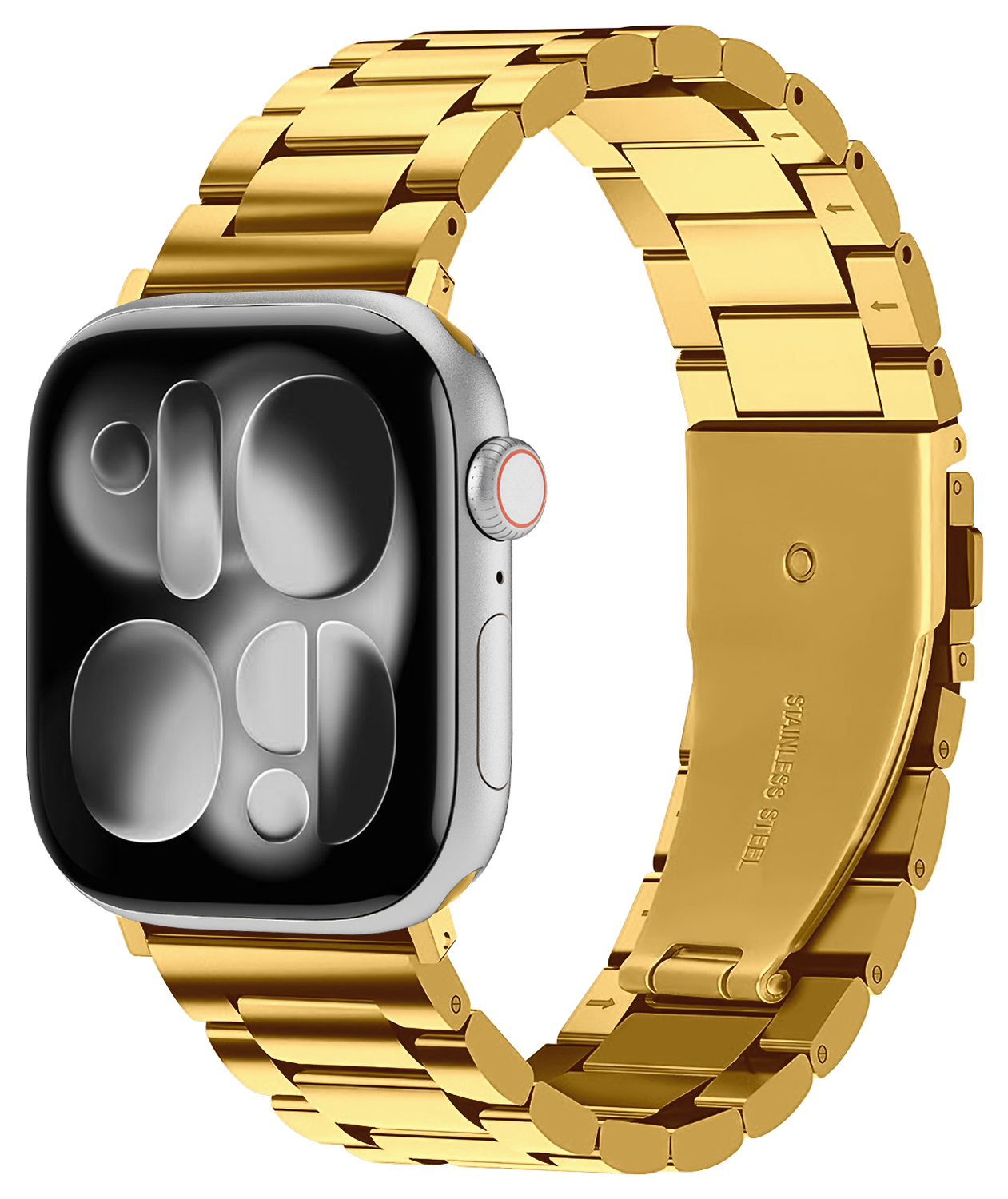 SBG RVS - Apple Watch Bandje - 1-11/SE/Ultra - 49/46/45/44/42MM - Goud afbeelding 1