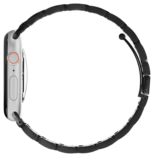 SBG RVS - Apple Watch Bandje - 1-11/SE/Ultra - 49/46/45/44/42MM - Zwart afbeelding 9