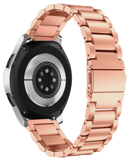 SBG RVS - Universeel Smartwatch / Horloge Bandje Schakels 20MM - Rose Goud afbeelding 6