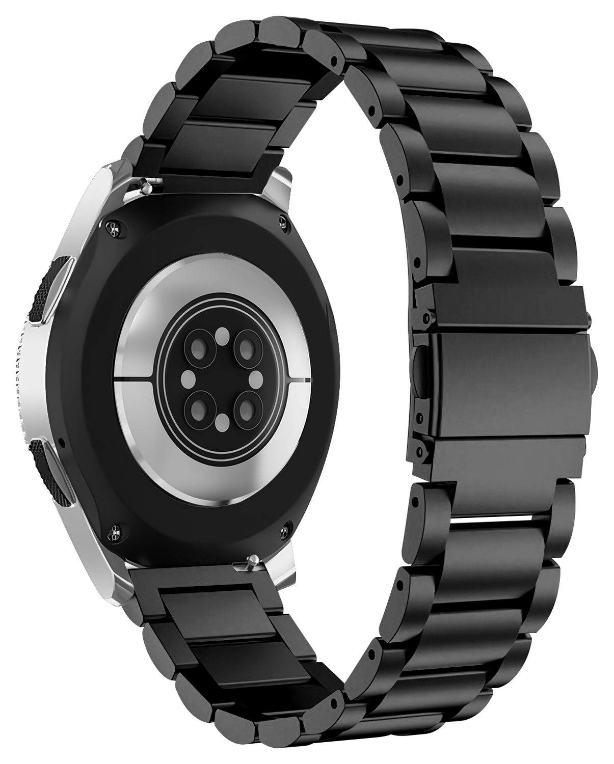 SBG RVS - Universeel Smartwatch / Horloge Bandje Schakels 20MM - Zwart afbeelding 6