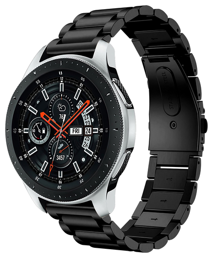 SBG RVS - Universeel Smartwatch / Horloge Bandje Schakels 20MM - Zwart afbeelding 1