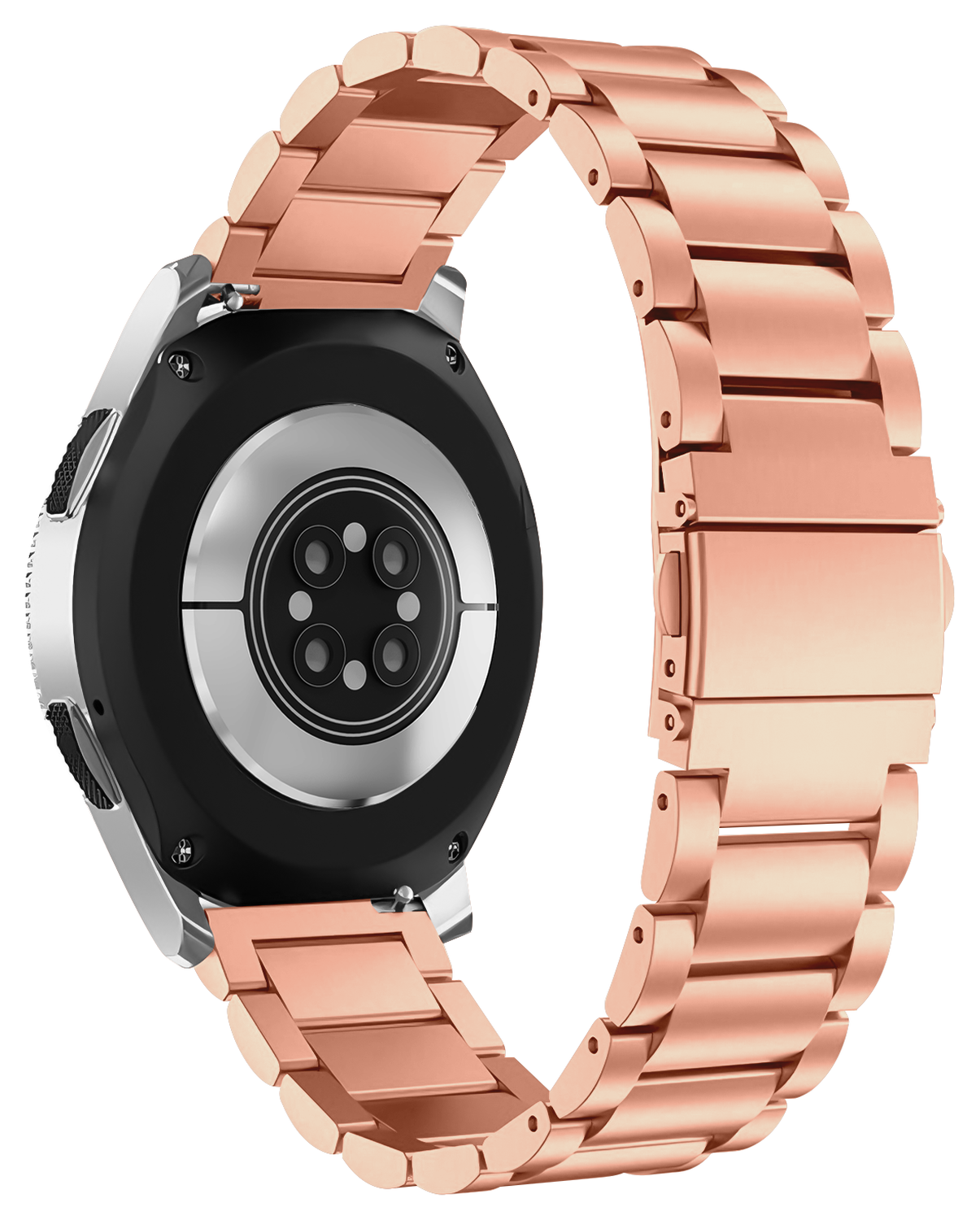 SBG RVS - Universeel Smartwatch / Horloge Bandje Schakels 22MM - Rose Goud afbeelding 6