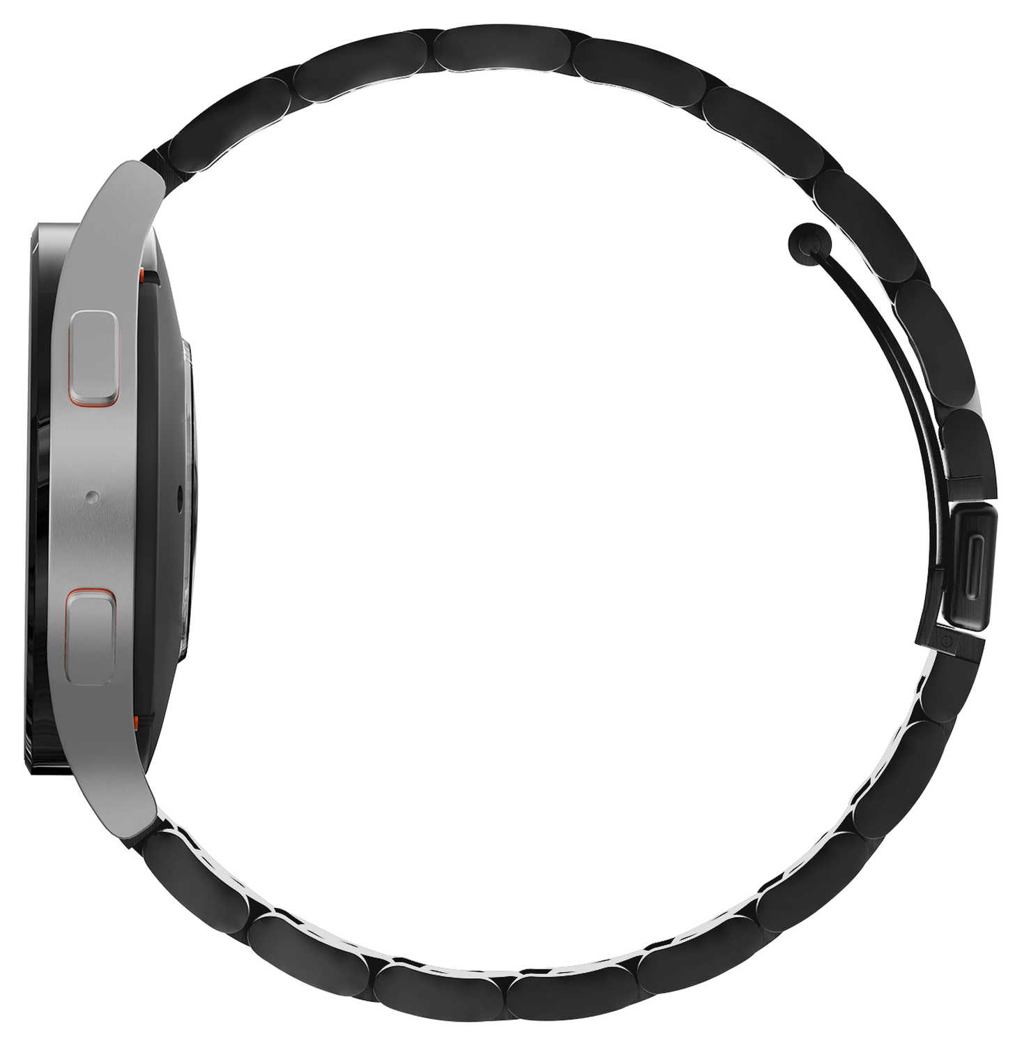 SBG RVS - Universeel Smartwatch / Horloge Bandje Schakels 22MM - Zwart afbeelding 10