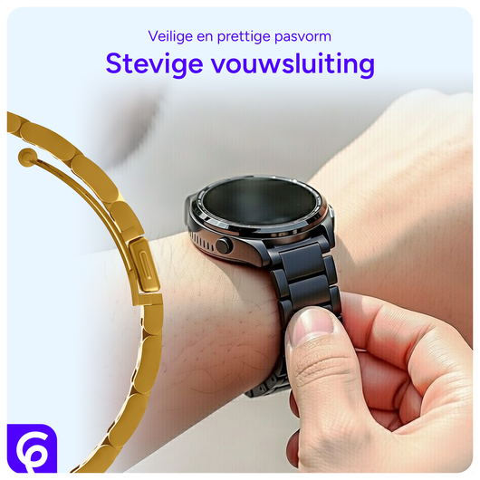 SBG RVS - Samsung Galaxy Watch 8 Bandje Schakels - Goud afbeelding 2