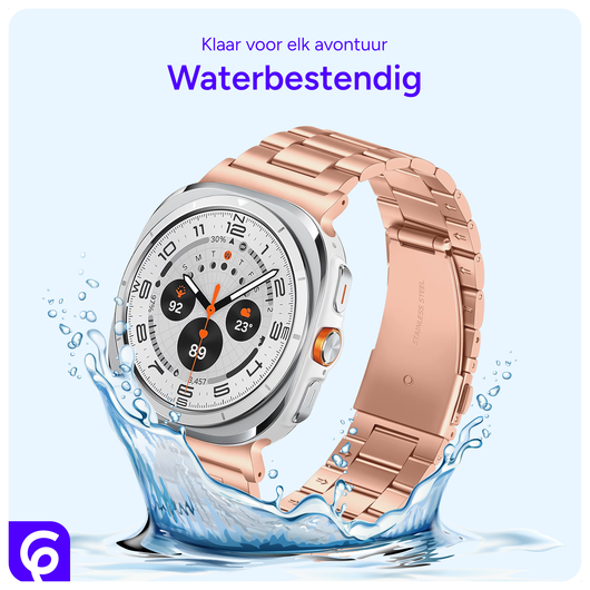 SBG RVS - Samsung Galaxy Watch Ultra Bandje Schakels - Rose Goud afbeelding 3