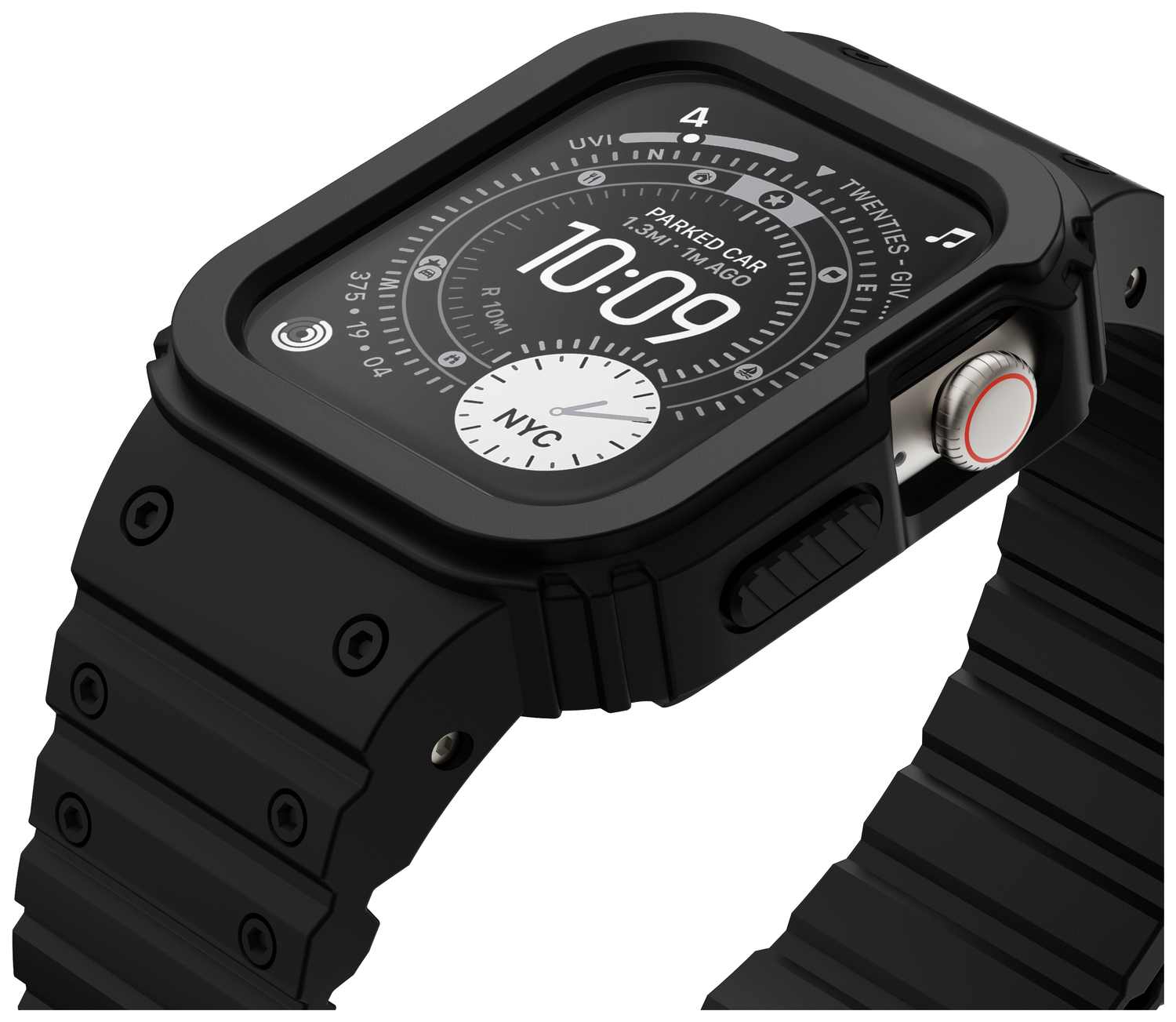 Buddi Forge - Apple Watch 40/41MM - Bandje & Hoesje Zwart afbeelding 5