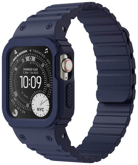 Buddi Forge - Apple Watch 40/41MM - Bandje & Hoesje Blauw afbeelding 1