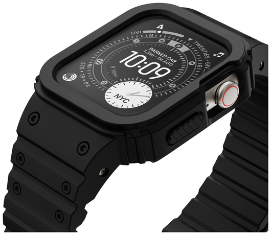 Buddi Forge - Apple Watch 44/45MM - Bandje & Hoesje Zwart afbeelding 5