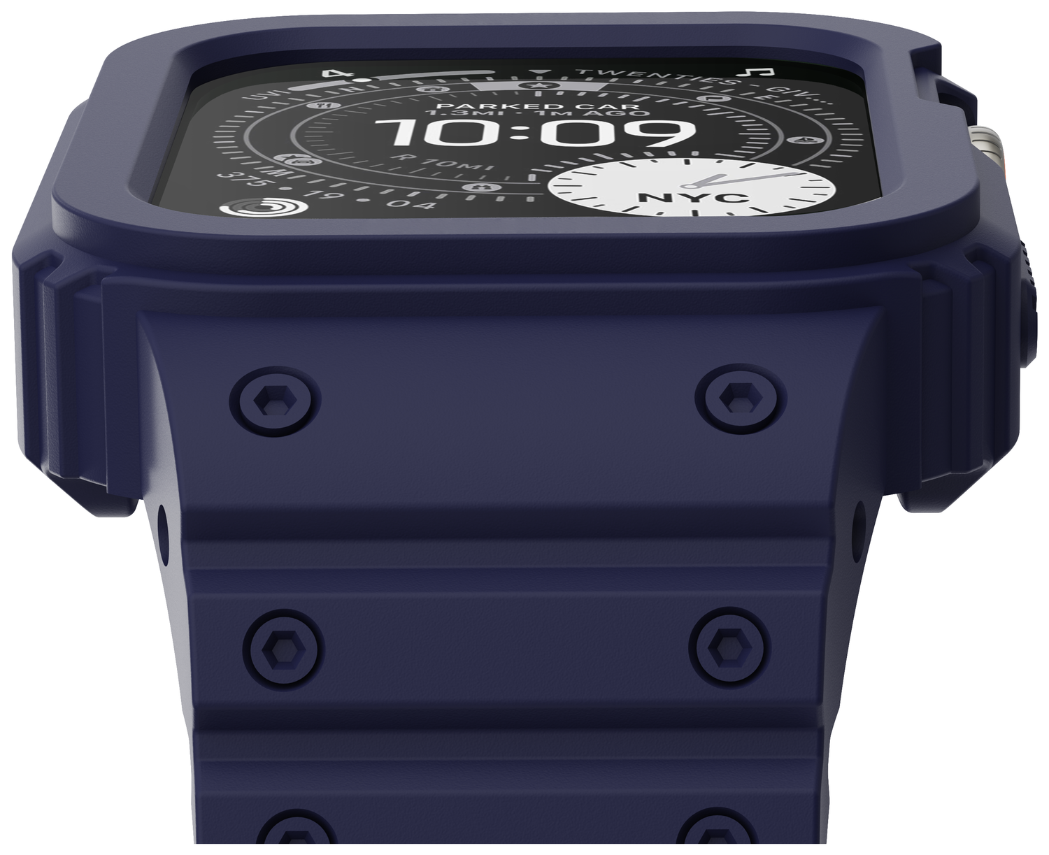 Buddi Forge - Apple Watch 44/45MM - Bandje & Hoesje Blauw afbeelding 6