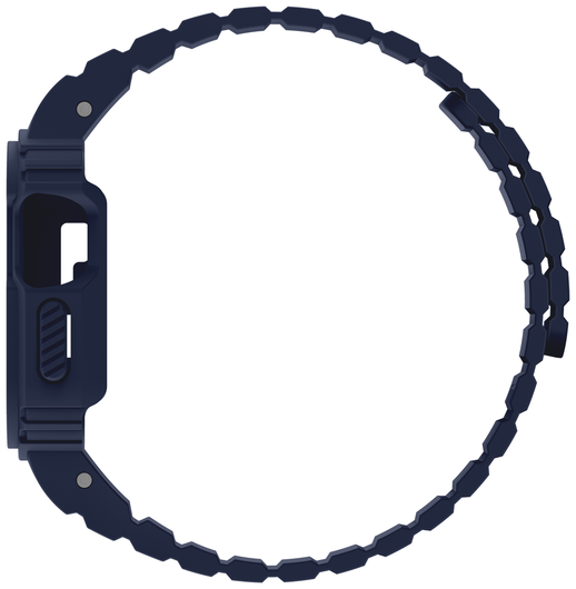 Buddi Forge - Apple Watch 44/45MM - Bandje & Hoesje Blauw afbeelding 3