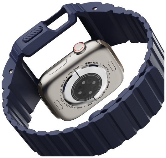 Buddi Forge - Apple Watch 44/45MM - Bandje & Hoesje Blauw afbeelding 7