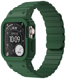 Buddi Forge - Apple Watch 49MM - Bandje & Hoesje Groen afbeelding
