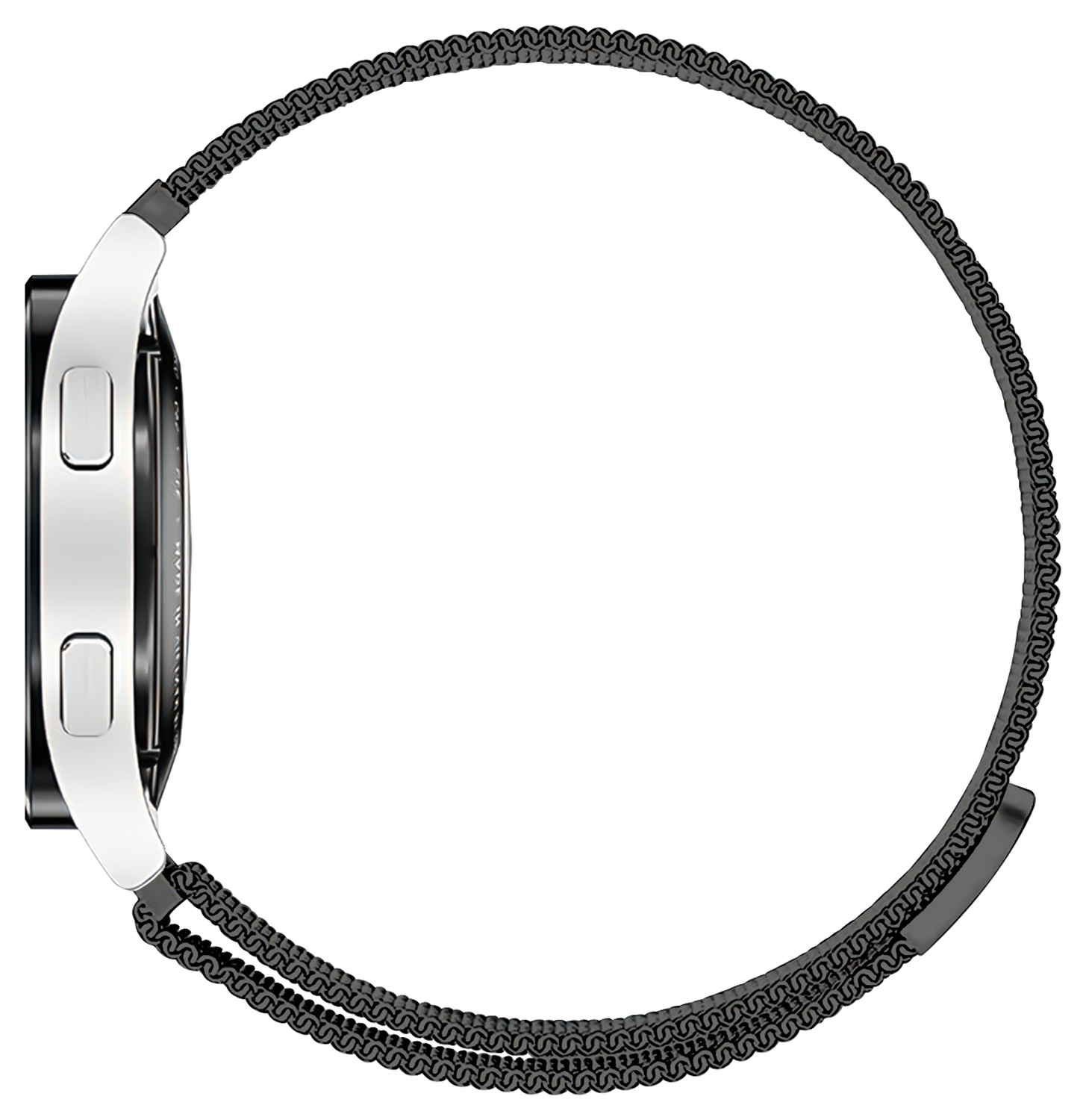 SBG Universeel Smartwatch / Horloge Bandje - Milanees - 20MM - Zwart afbeelding 10