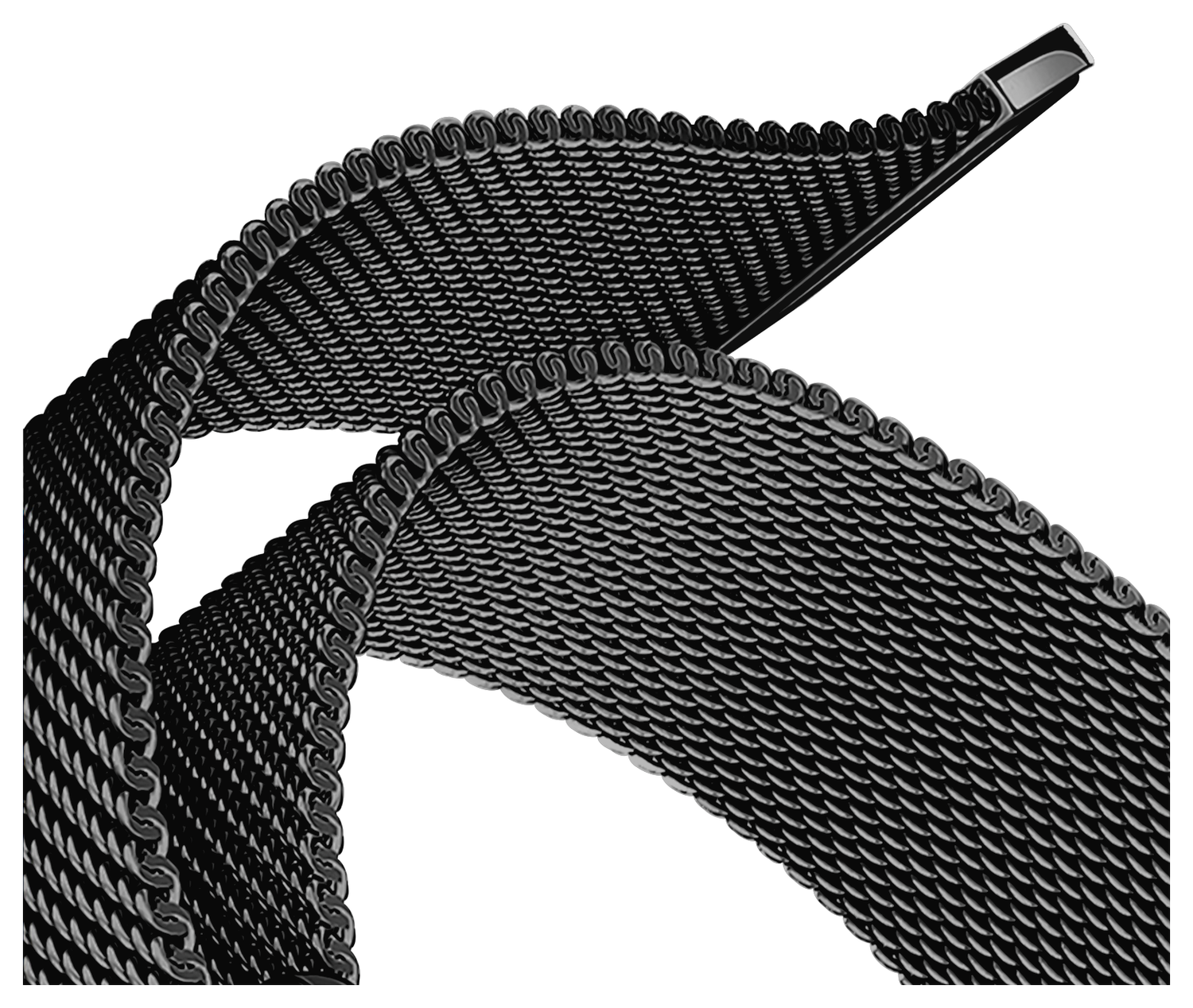 SBG Universeel Smartwatch / Horloge Bandje - Milanees - 20MM - Zwart afbeelding 12