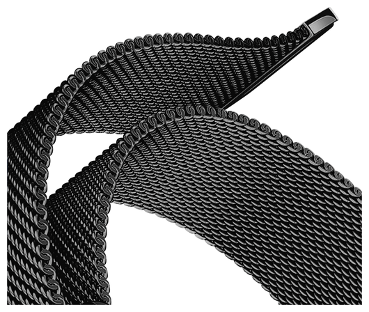 SBG Universeel Smartwatch / Horloge Bandje - Milanees - 20MM - Zwart afbeelding 12