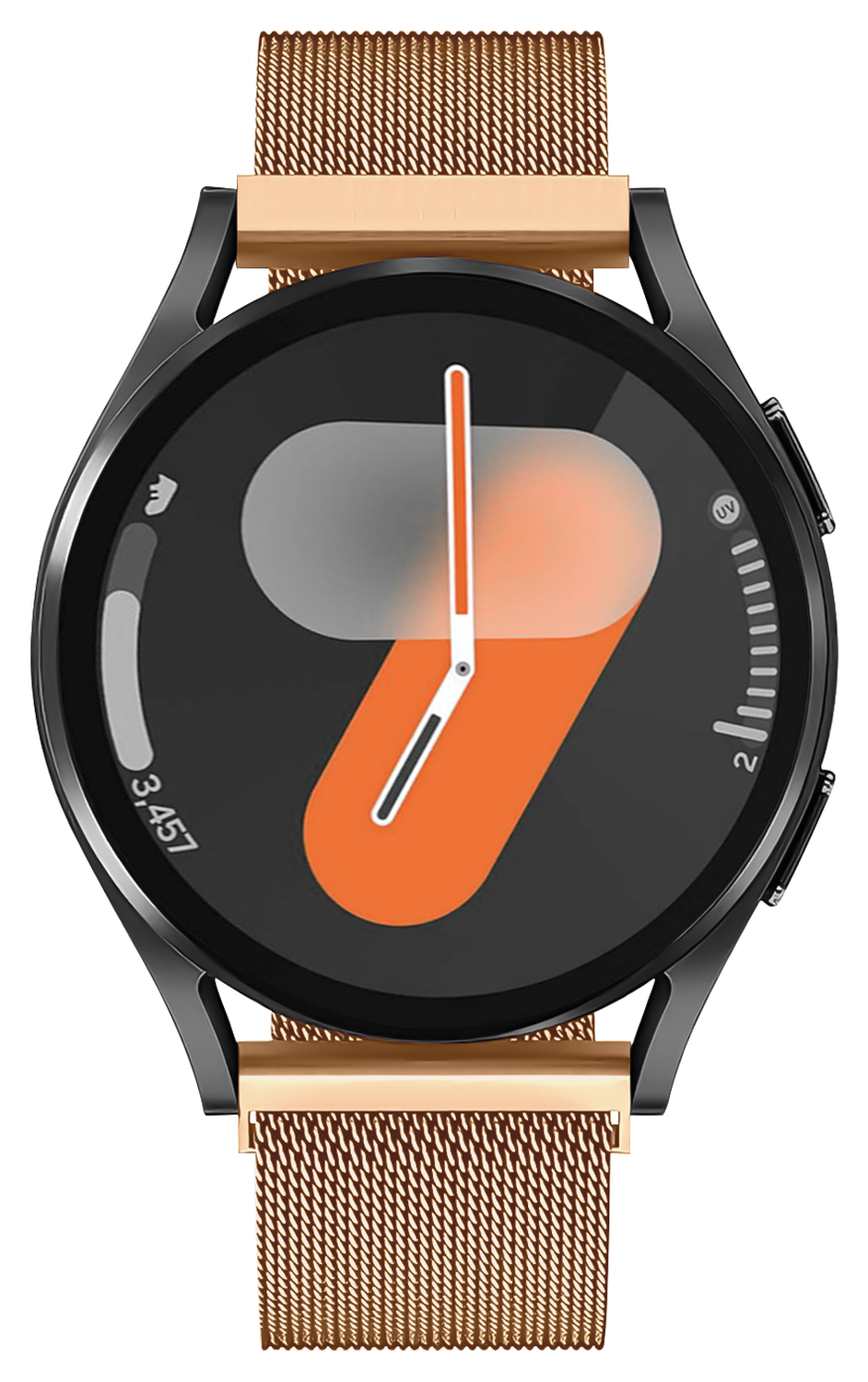 SBG Universeel Smartwatch / Horloge Bandje - Milanees - 20MM - Roze Goud afbeelding 11