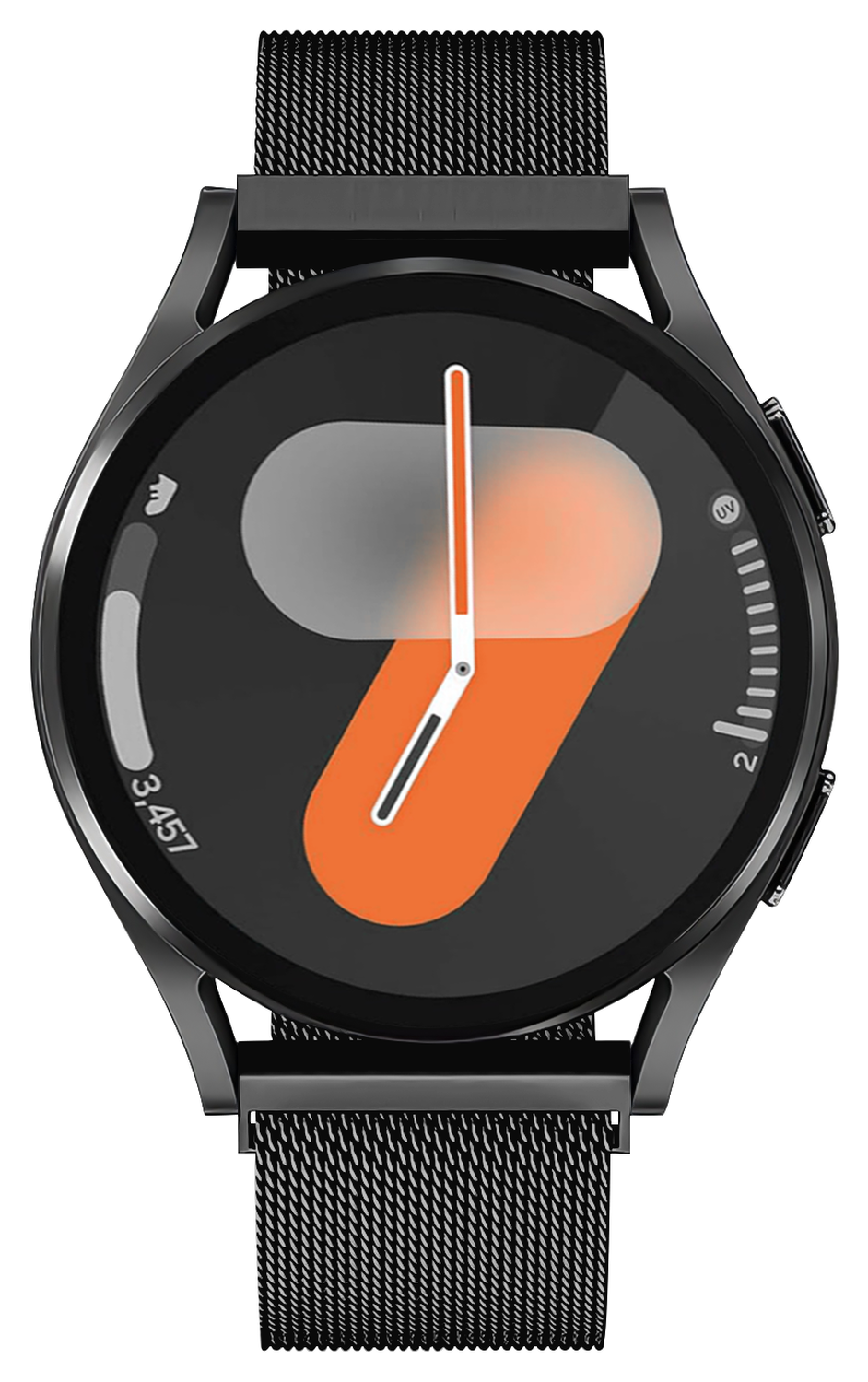 SBG Universeel Smartwatch / Horloge Bandje - Milanees - 22MM - Zwart afbeelding 11