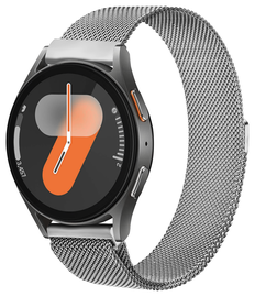 SBG Universeel Smartwatch / Horloge Bandje - Milanees - 22MM - Zilver afbeelding