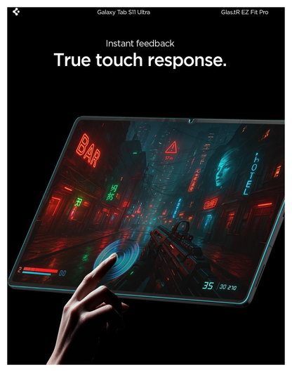 Spigen EZ Fit GLAS.tR Samsung Galaxy Tab S11 Ultra Screen Protector 1-Pack afbeelding 4
