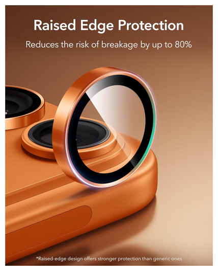 ESR Armorite iPhone 17 Pro (Max)/16 Pro (Max) Camera Lens Protector Oranje afbeelding 6