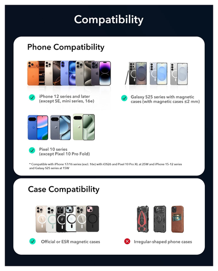 ESR OmniLock 25W MagSafe / Qi2 Telefoonhouder Ventilatierooster CryoBoost Zwart afbeelding 2