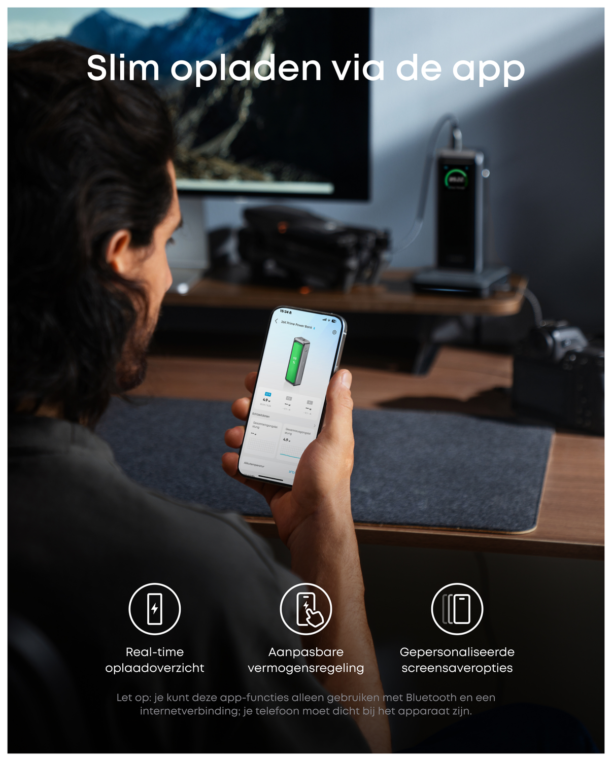 Anker Prime (300W) 26.250 mAh Powerbank Laptop/MacBook met 140W Snelladen Grijs afbeelding 9