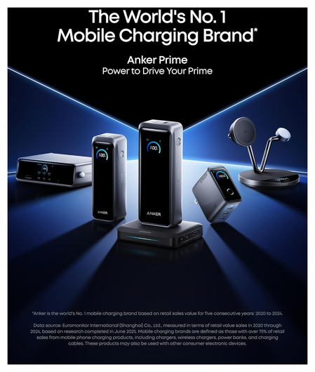 Anker Prime Oplaad Station 150W met Bluetooth en Wifi Zwart afbeelding 9