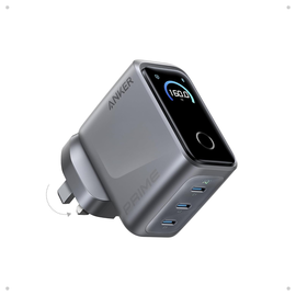 Anker Prime (160W) GaN USB-C Snellader Fast Charge Adapter Zilver afbeelding