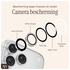 AVY Apple iPhone 12 / 12 Mini / 11 Camera Lens Protector Rings Glitter Goud afbeelding 4