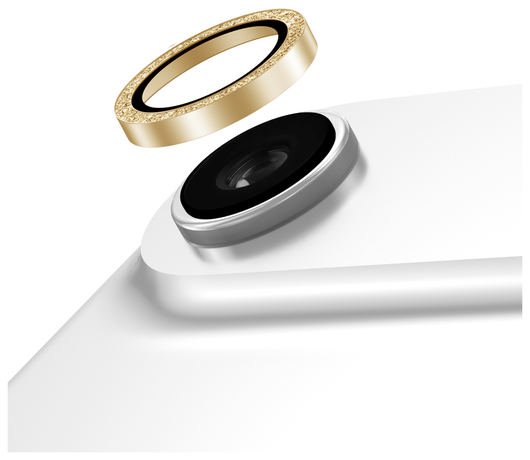 AVY Apple iPhone Air Camera Lens Protector Rings Glitter Goud afbeelding 1