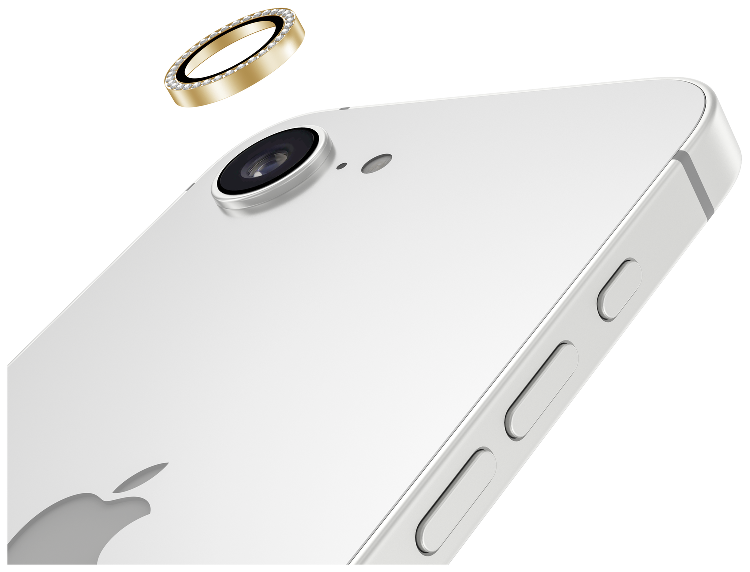 AVY Apple iPhone Air Camera Lens Protector Rings Diamant Goud afbeelding 9