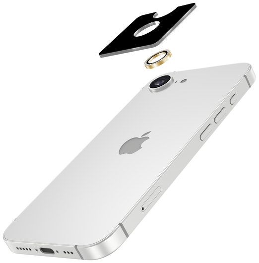 AVY Apple iPhone Air Camera Lens Protector Rings Diamant Goud afbeelding 2