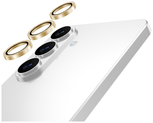 AVY Samsung Galaxy S26 Camera Lens Protector Rings Glitter Goud afbeelding 9