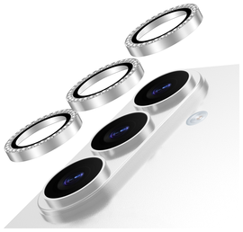 AVY Samsung Galaxy S26 Plus Camera Lens Protector Rings Diamant Zilver afbeelding