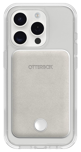 OtterBox 5.000 mAh Draadloze MagSafe Powerbank Reisformaat Wit afbeelding 2