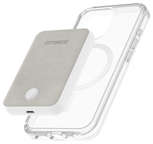 OtterBox 5.000 mAh Draadloze MagSafe Powerbank Reisformaat Wit afbeelding 3