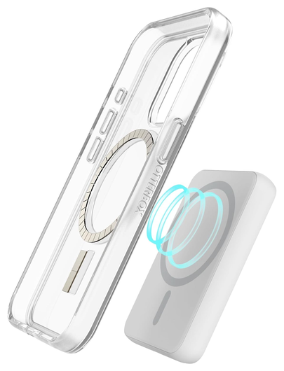 OtterBox 5.000 mAh Draadloze MagSafe Powerbank Reisformaat Wit afbeelding 4