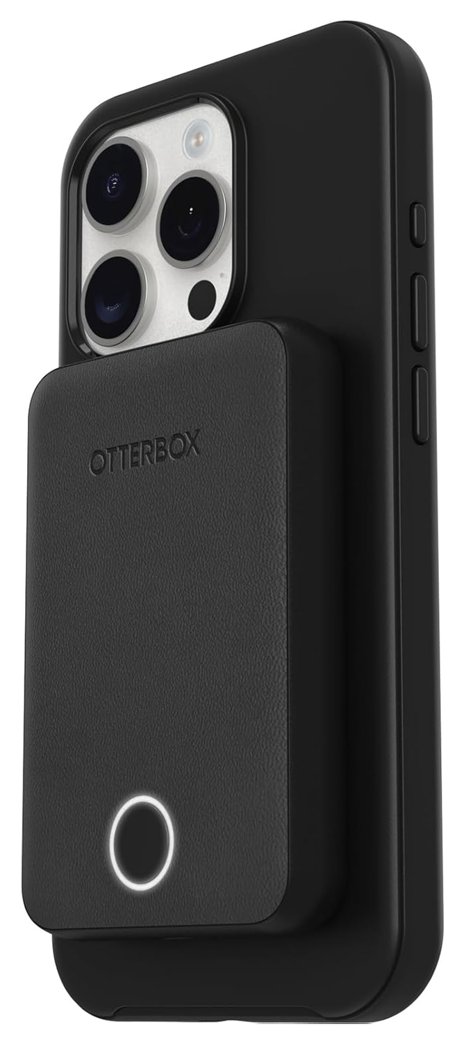 OtterBox 5.000 mAh Draadloze MagSafe Powerbank Reisformaat Zwart afbeelding 1