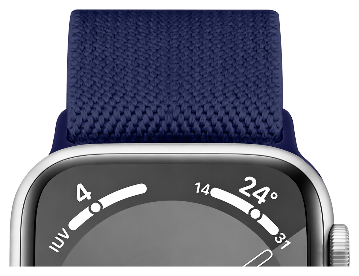 SBG Nylon Apple Watch Bandje - 1-11/SE - 38/40/41/42MM - 6-Pack Donker afbeelding 10