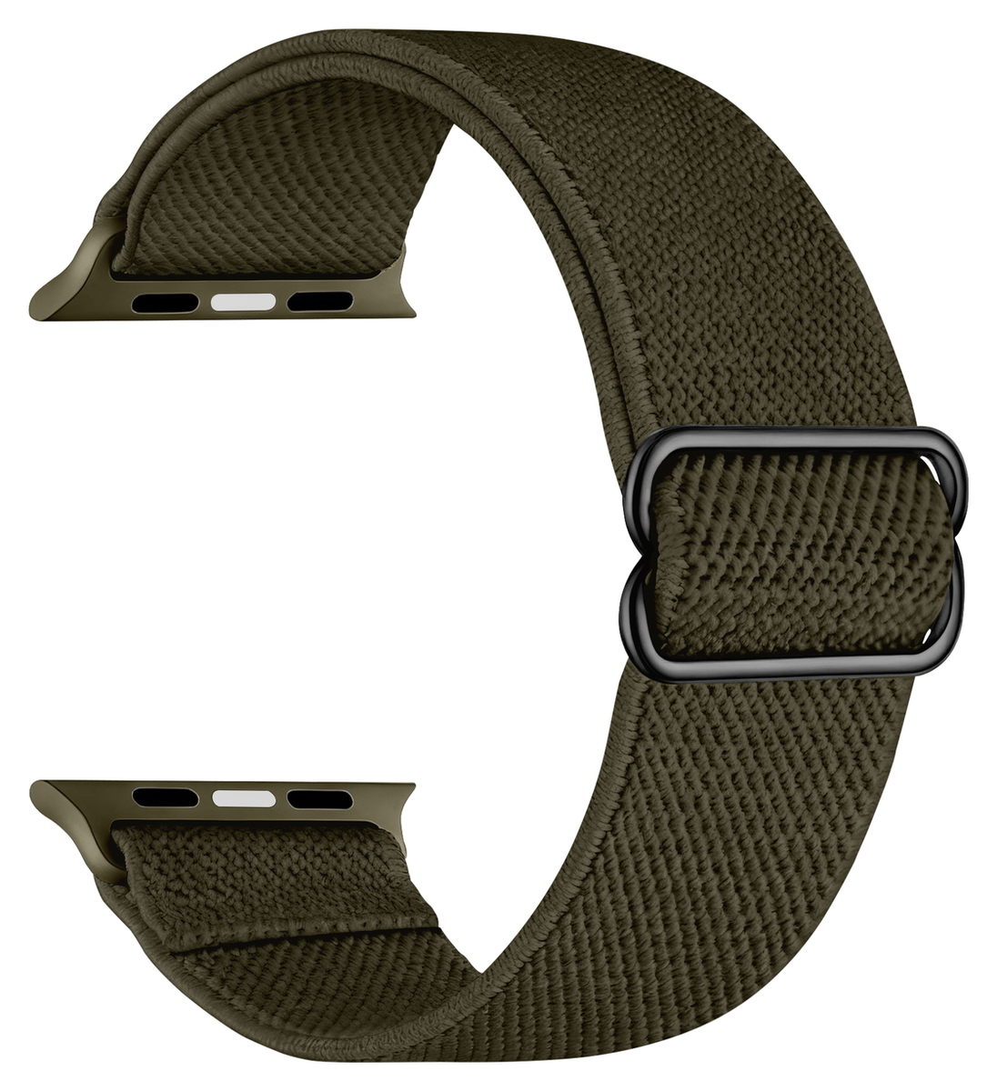 SBG Nylon Apple Watch Bandje - 1-11/SE - 38/40/41/42MM - 6-Pack Donker afbeelding 9