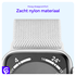 SBG Nylon Apple Watch Bandje - 1-11/SE - 38/40/41/42MM - 6-Pack Donker afbeelding 3