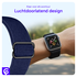 SBG Nylon Apple Watch Bandje - 1-11/SE - 38/40/41/42MM - 6-Pack Donker afbeelding 4