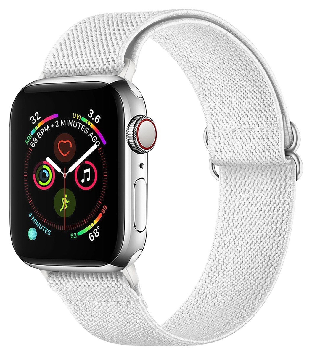 SBG Nylon Apple Watch Bandje - 1-11/SE - 38/40/41/42MM - 6-Pack Licht afbeelding 7