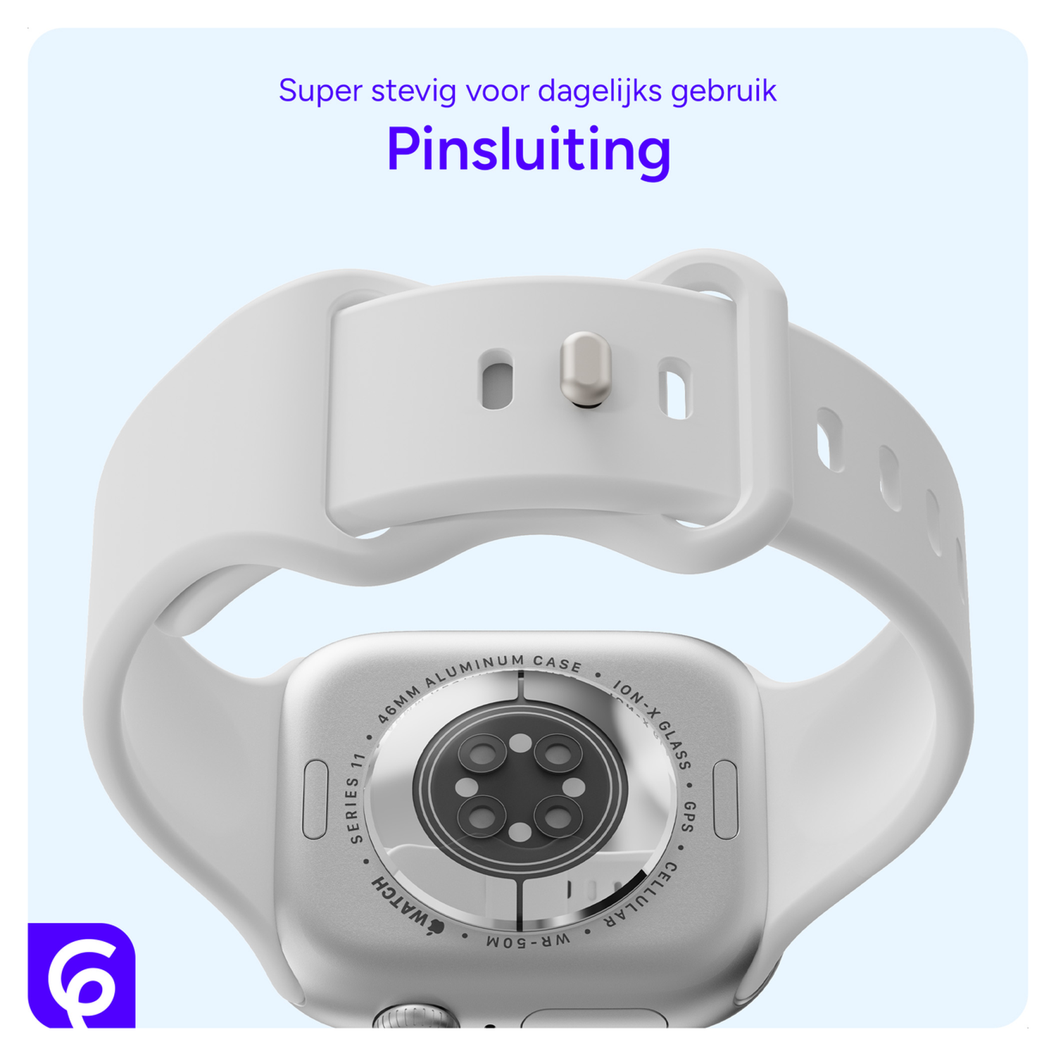 SBG Siliconen Apple Watch Bandje 1-11/SE/Ultra - 49/46/45/44/42MM 6-pack Donker afbeelding 2