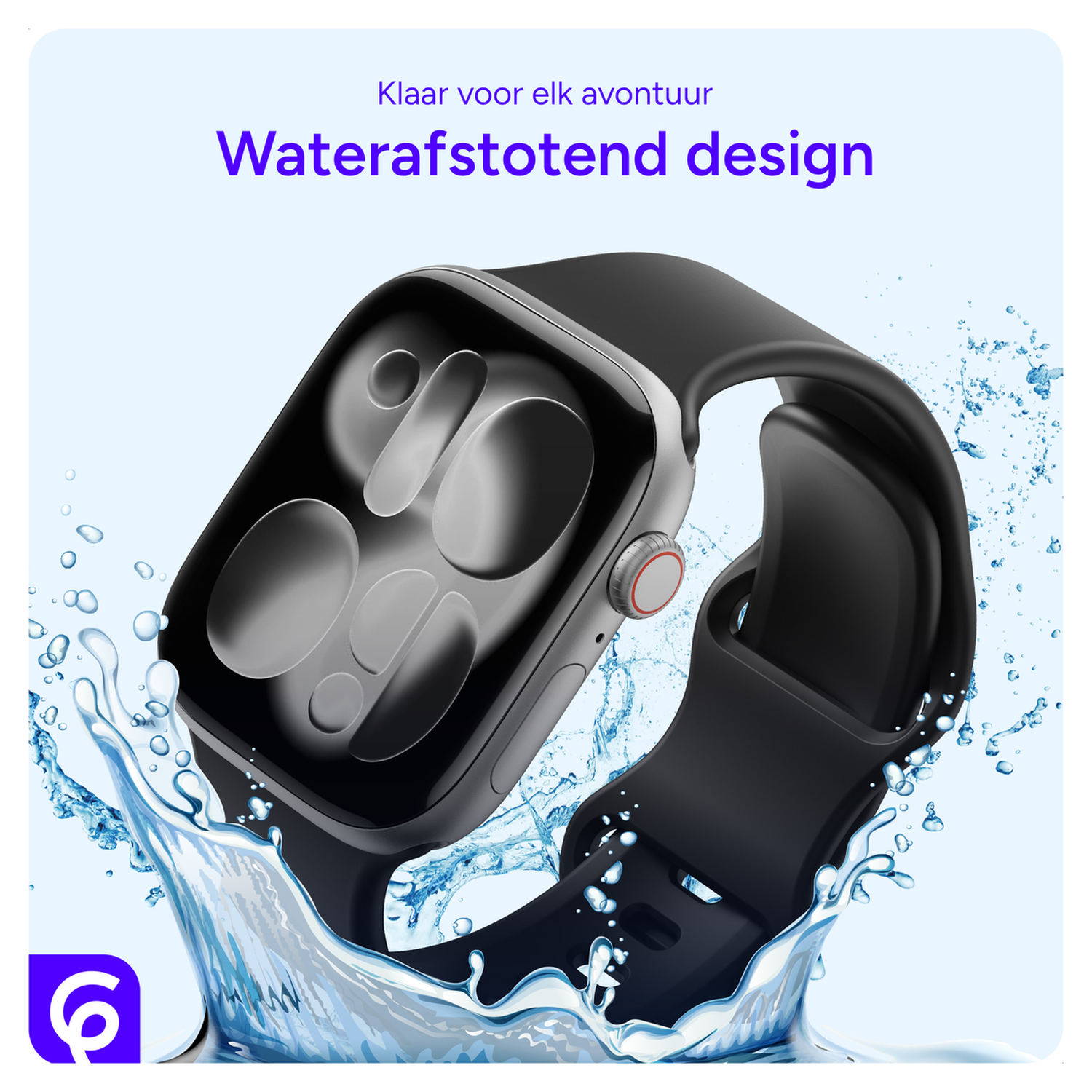 SBG Siliconen Apple Watch Bandje 1-11/SE/Ultra - 49/46/45/44/42MM 6-pack Donker afbeelding 4