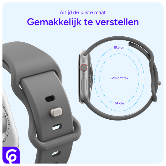 SBG Siliconen Apple Watch Bandje 1-11/SE/Ultra - 49/46/45/44/42MM 6-pack Donker afbeelding 5