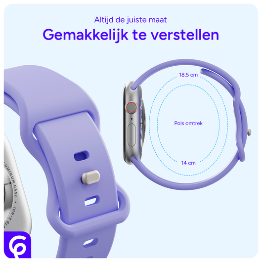 SBG Siliconen Apple Watch Bandje 1-11/SE - 38/40/41/42MM - 6-pack Licht afbeelding 5