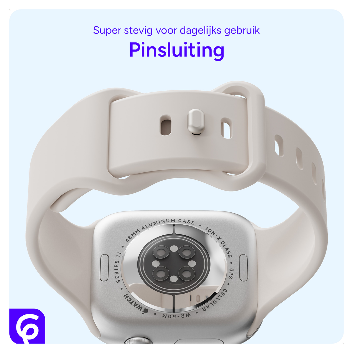 SBG Siliconen Apple Watch Bandje 1-11/SE/Ultra - 49/46/45/44/42MM 6-pack Licht afbeelding 2