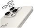 AVY iPhone 15 Pro / 15 Pro Max Camera Protector Rings Glitter Zilver afbeelding 9
